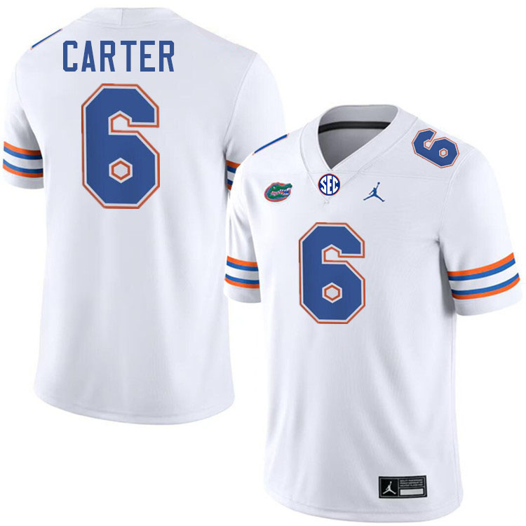 Zach Carter Florida Jersey,Florida Gators #6 Zach Carter Jersey Youth Uniforms-White